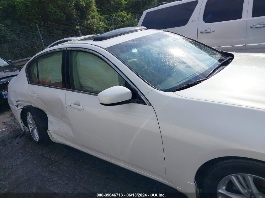 2012 Infiniti G37 Journey VIN: JN1CV6AP6CM621000 Lot: 39646713