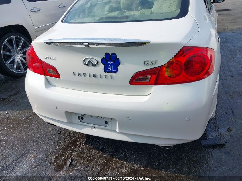 2012 Infiniti G37 Journey VIN: JN1CV6AP6CM621000 Lot: 39646713