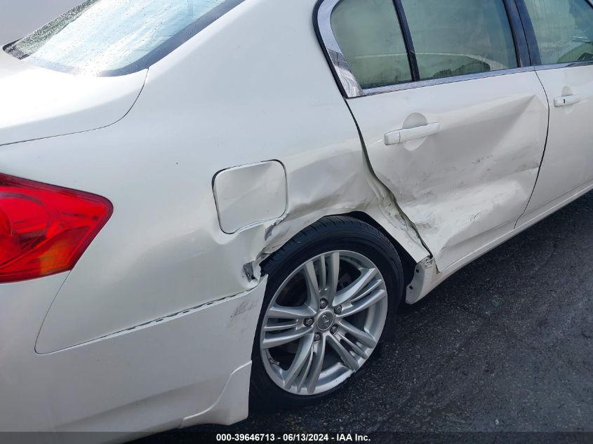 2012 Infiniti G37 Journey VIN: JN1CV6AP6CM621000 Lot: 39646713