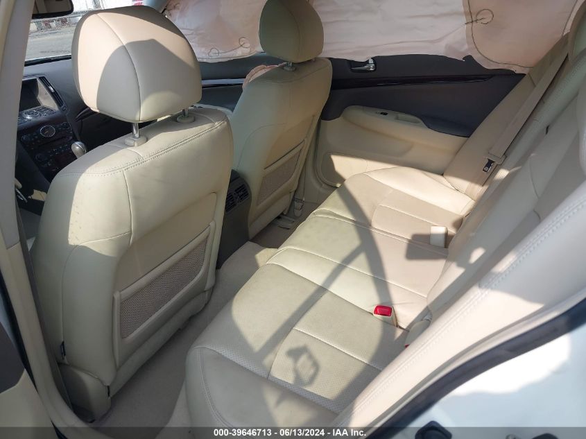 2012 Infiniti G37 Journey VIN: JN1CV6AP6CM621000 Lot: 39646713