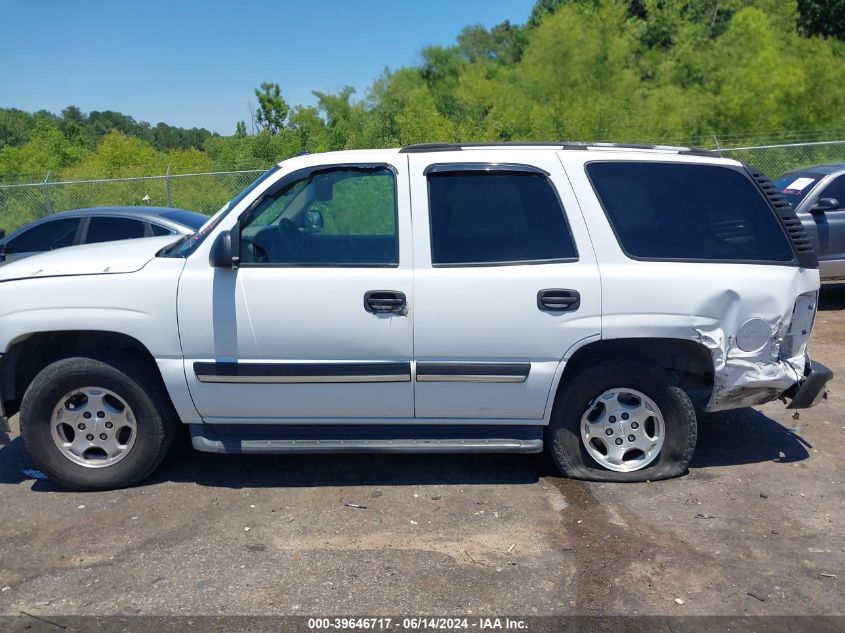 2005 Chevrolet Tahoe Ls VIN: 1GNEC13V95R156879 Lot: 39646717