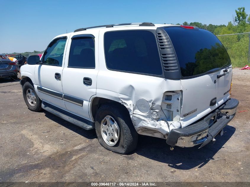 2005 Chevrolet Tahoe Ls VIN: 1GNEC13V95R156879 Lot: 39646717