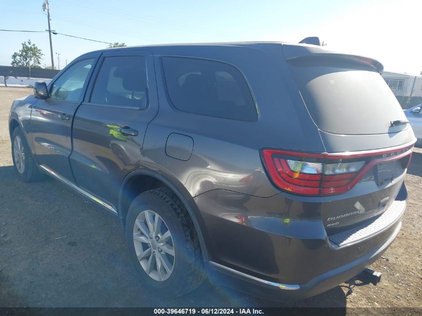 2014 Dodge Durango Sxt VIN: 1C4RDJAG2EC446461 Lot: 39646719