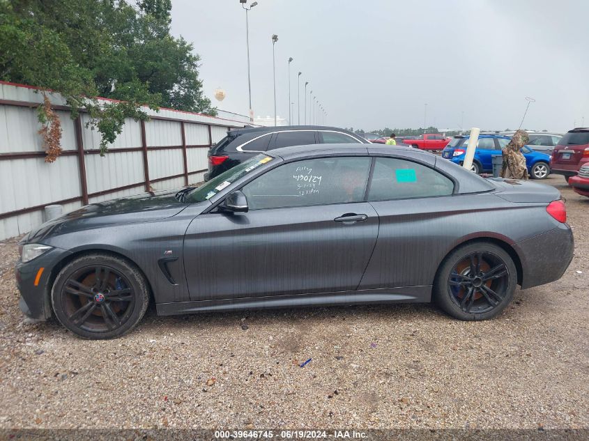 2015 BMW 428I VIN: WBA3V7C5XFP772923 Lot: 39646745