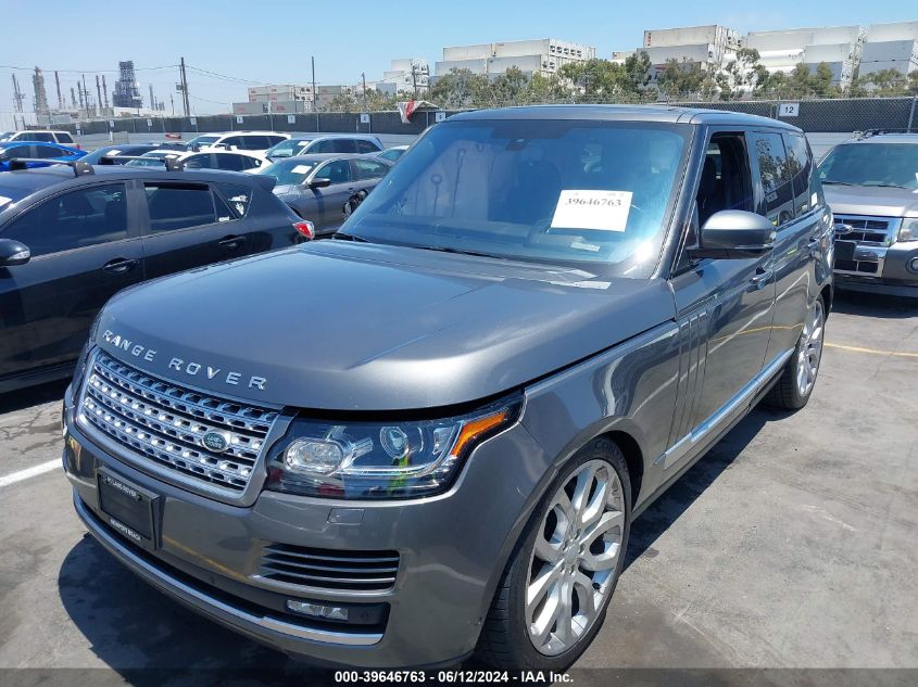 2016 Land Rover Range Rover 5.0L V8 Supercharged VIN: SALGS2EF0GA265225 Lot: 39646763