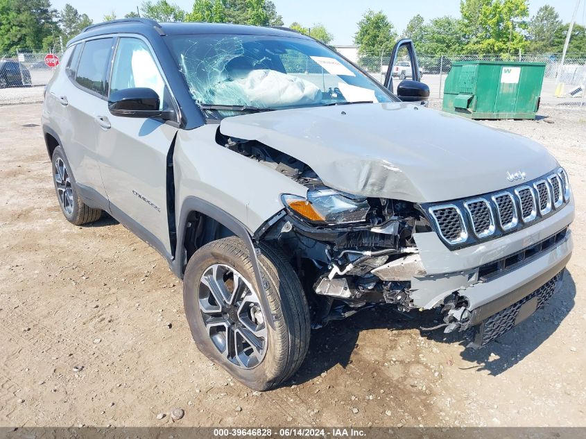 2024 Jeep Compass Limited 4X4 VIN: 3C4NJDCN3RT595945 Lot: 39646828