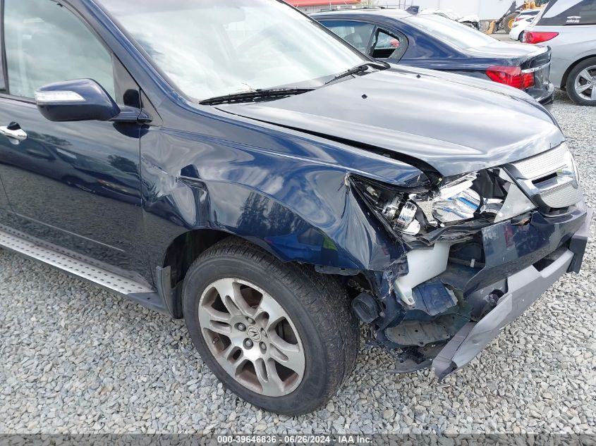 2009 Acura Mdx VIN: 2HNYD28209H506794 Lot: 39646836