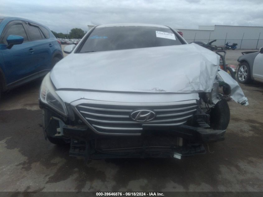 2016 Hyundai Sonata Se VIN: 5NPE24AF1GH265078 Lot: 39646876