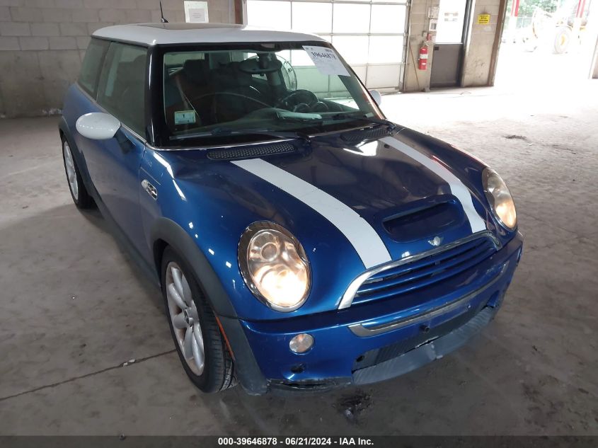 2005 Mini Cooper S VIN: WMWRE33405TD92900 Lot: 39646878