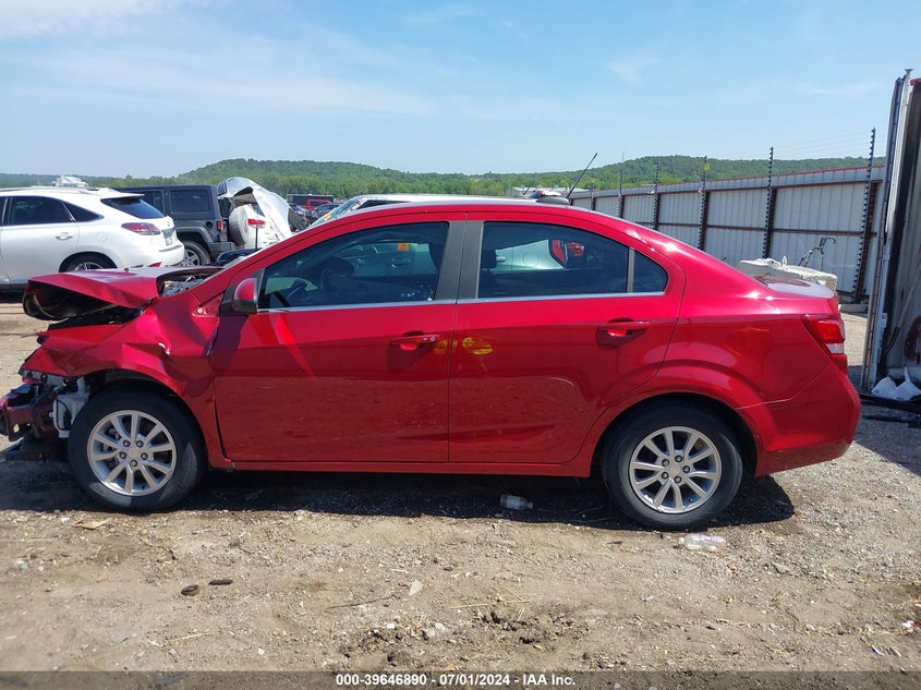 2019 CHEVROLET SONIC LT AUTO - 1G1JD5SB4K4111790