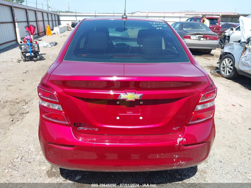 2019 CHEVROLET SONIC LT AUTO - 1G1JD5SB4K4111790