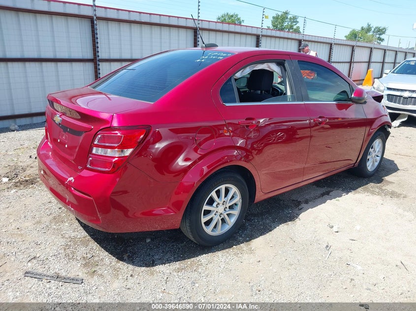 2019 CHEVROLET SONIC LT AUTO - 1G1JD5SB4K4111790