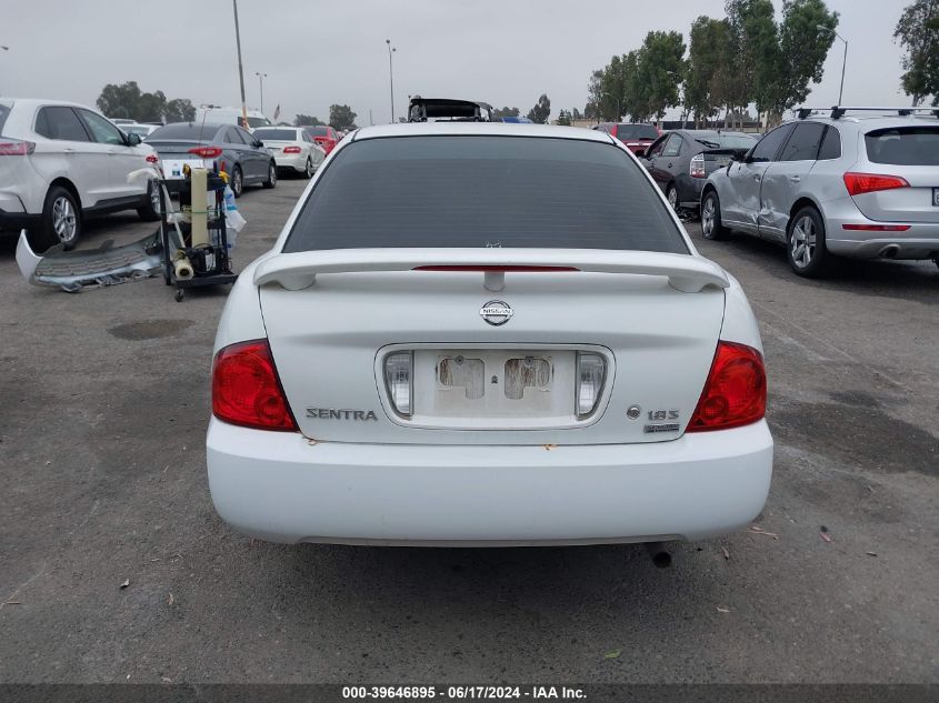 2005 Nissan Sentra 1.8S VIN: 3N1CB51D25L593508 Lot: 39646895