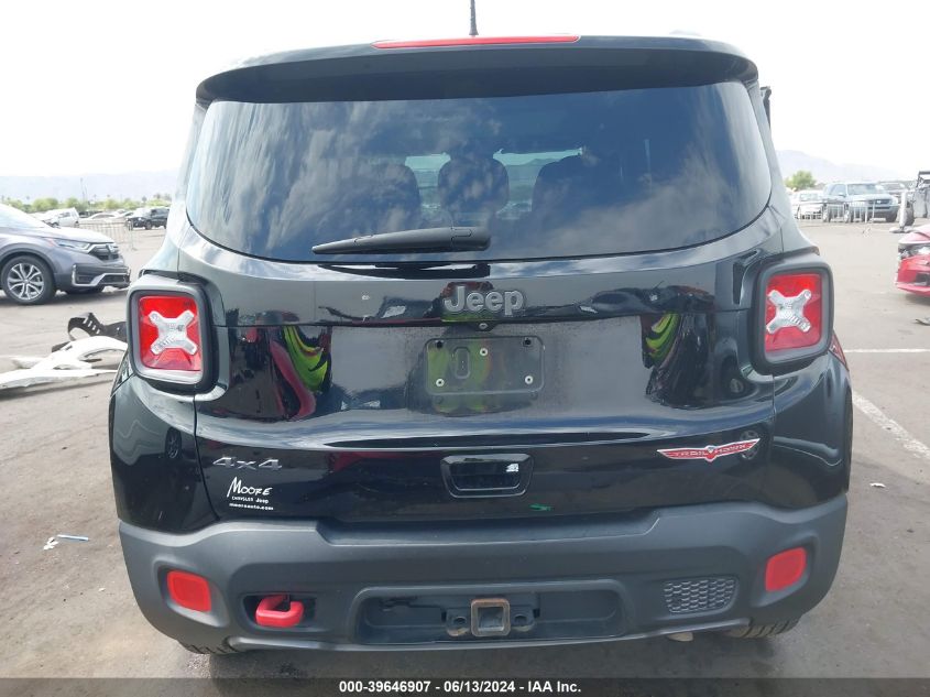 2018 Jeep Renegade Trailhawk 4X4 VIN: ZACCJBCB0JPJ02118 Lot: 39646907