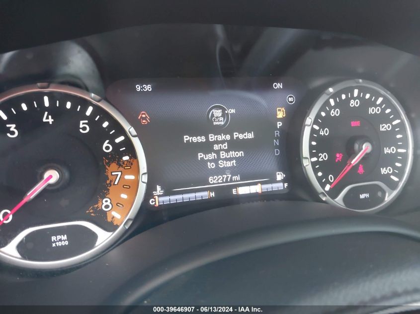 2018 Jeep Renegade Trailhawk 4X4 VIN: ZACCJBCB0JPJ02118 Lot: 39646907