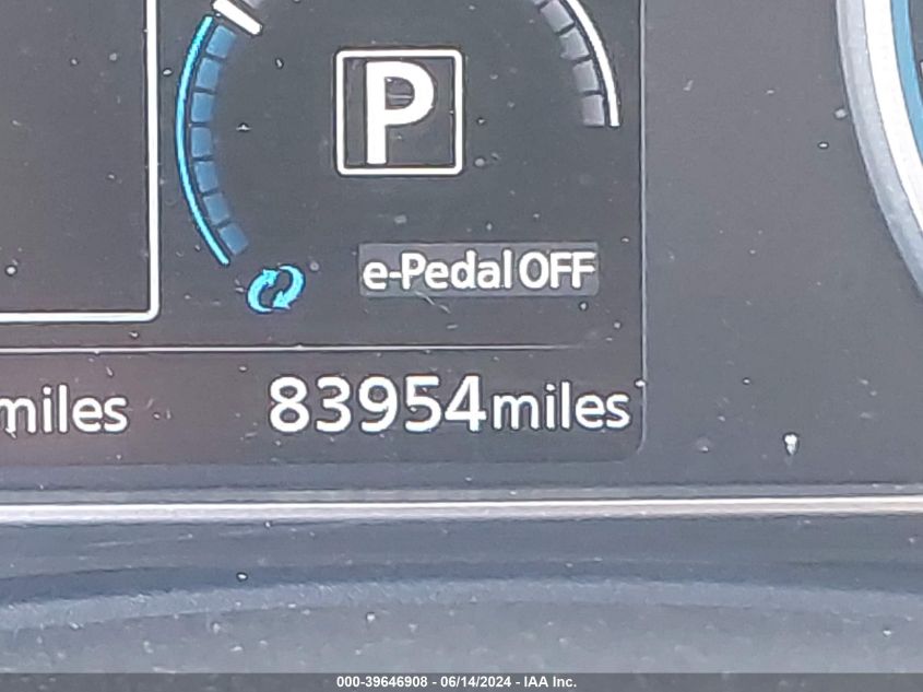 2019 Nissan Leaf Sv Plus VIN: 1N4BZ1CP7KC313275 Lot: 39646908