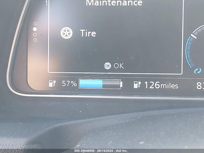 2019 Nissan Leaf Sv Plus VIN: 1N4BZ1CP7KC313275 Lot: 39646908