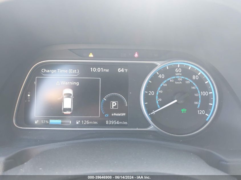 2019 Nissan Leaf Sv Plus VIN: 1N4BZ1CP7KC313275 Lot: 39646908