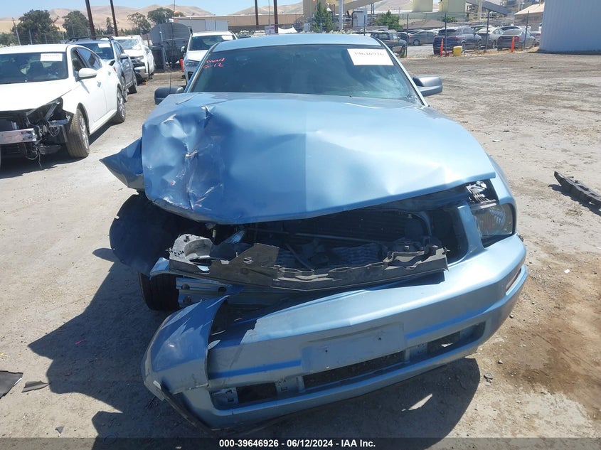 2005 Ford Mustang V6 Deluxe/V6 Premium VIN: 1ZVFT80N855256194 Lot: 39646926