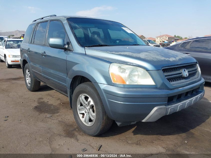 2005 Honda Pilot Ex-L VIN: 5FNYF18545B039481 Lot: 39646936