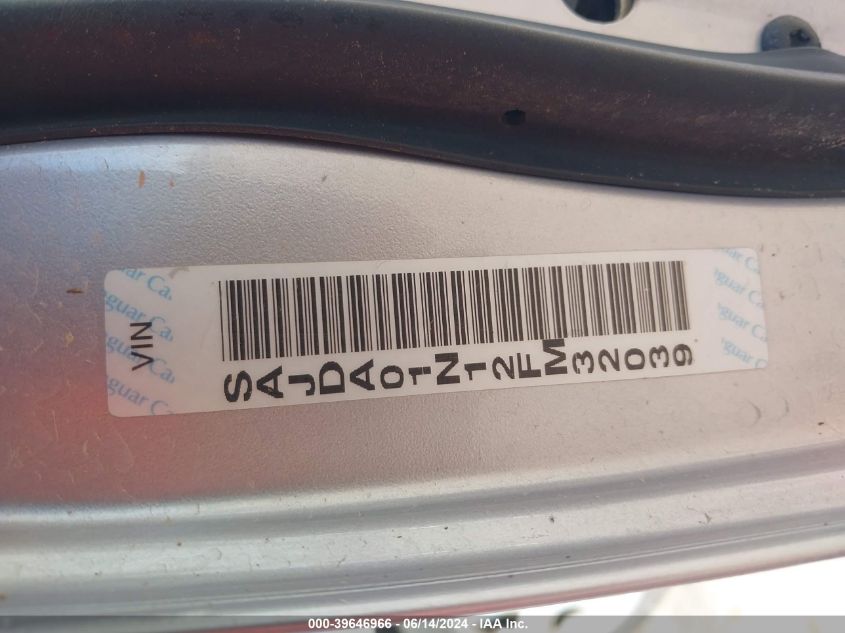 2002 Jaguar S-Type 3.0L V6 VIN: SAJDA01N12FM32039 Lot: 39646966