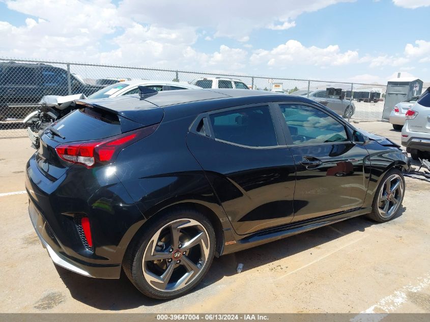 2020 Hyundai Veloster Turbo VIN: KMHTH6AB1LU024390 Lot: 39647004