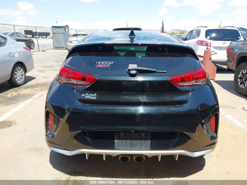 2020 Hyundai Veloster Turbo VIN: KMHTH6AB1LU024390 Lot: 39647004