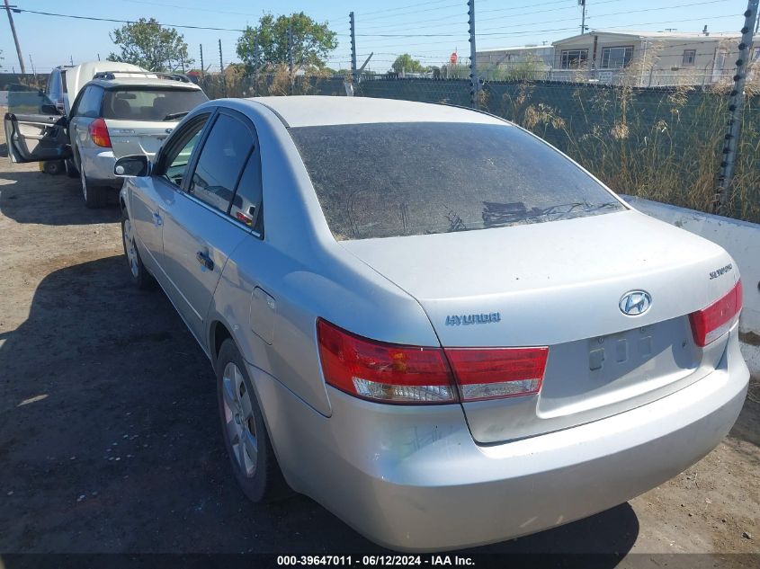 2007 Hyundai Sonata Gls VIN: 5NPET46C07H233511 Lot: 39647011