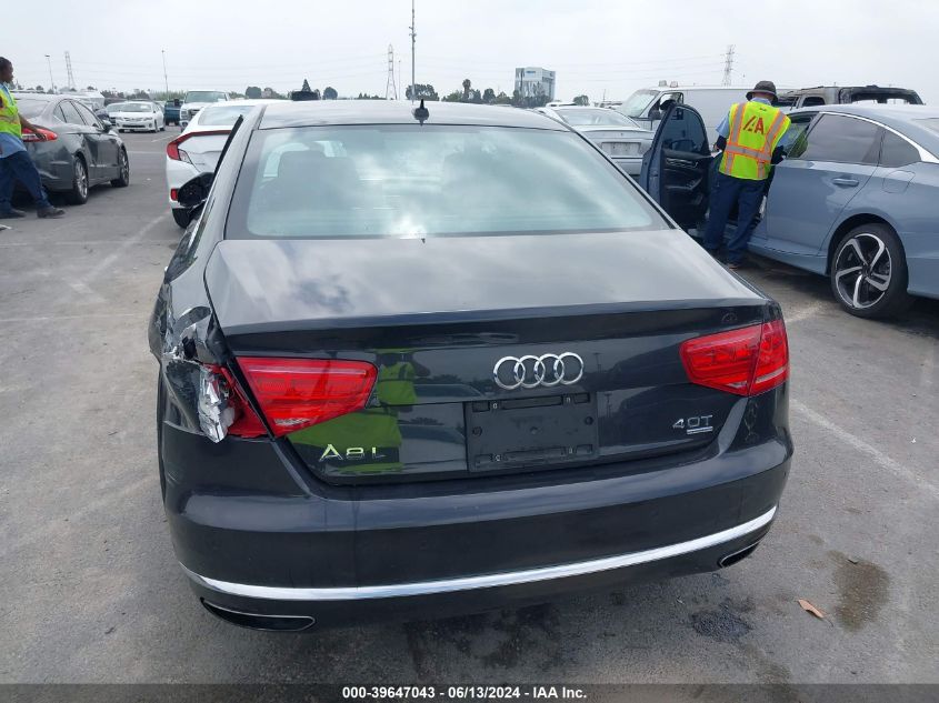 2013 Audi A8 L 4.0T VIN: WAUR2AFD5DN019165 Lot: 39647043