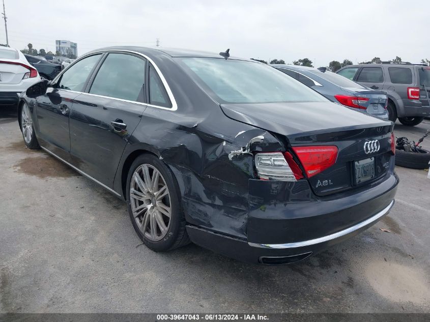 2013 Audi A8 L 4.0T VIN: WAUR2AFD5DN019165 Lot: 39647043