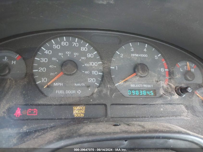 1999 Ford Mustang VIN: 1FAFP4042XF148132 Lot: 39647070