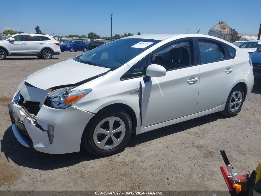 2014 Toyota Prius Two VIN: JTDKN3DU7E0384018 Lot: 39647077