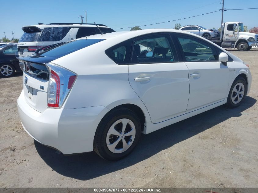 2014 Toyota Prius Two VIN: JTDKN3DU7E0384018 Lot: 39647077