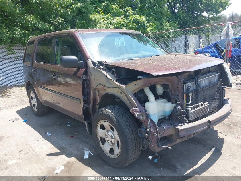 2009 Honda Pilot Lx VIN: 5FNYF482X9B009222 Lot: 39647111