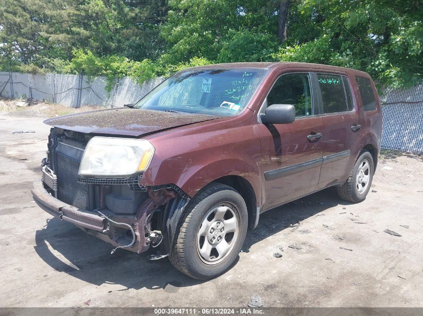 2009 Honda Pilot Lx VIN: 5FNYF482X9B009222 Lot: 39647111