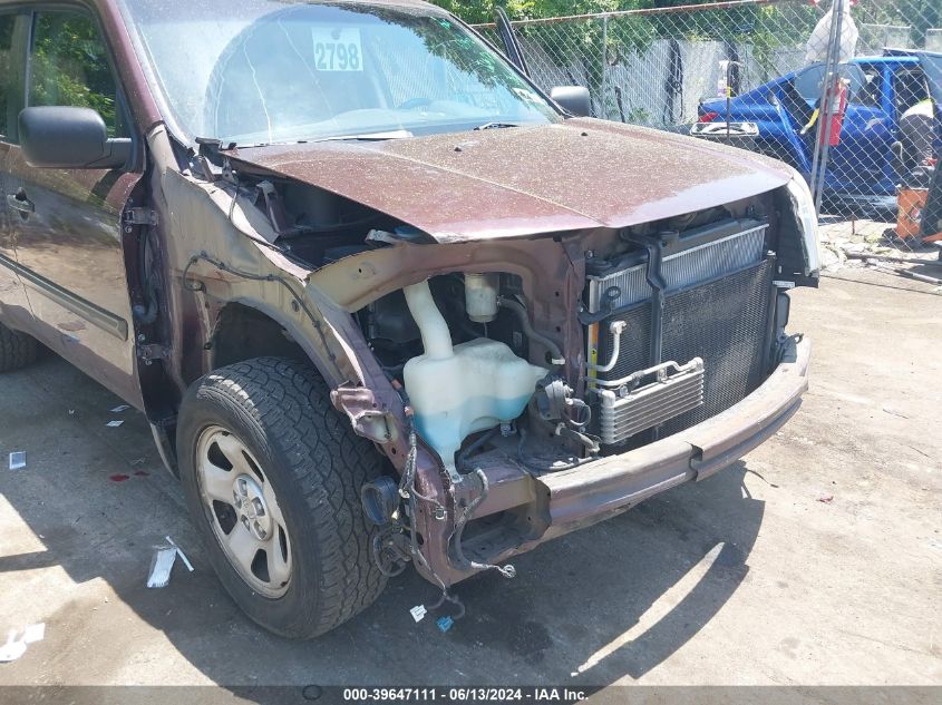 2009 Honda Pilot Lx VIN: 5FNYF482X9B009222 Lot: 39647111