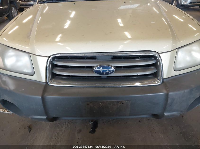 2003 Subaru Forester X VIN: JF1SG63603H767026 Lot: 39647124