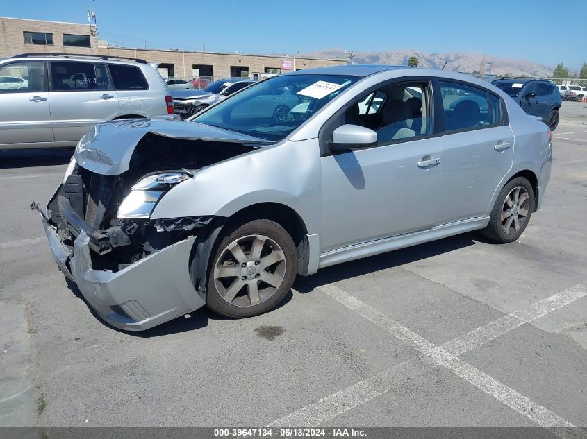 3N1AB6AP2CL684010 2012 Nissan Sentra 2.0 Sr
