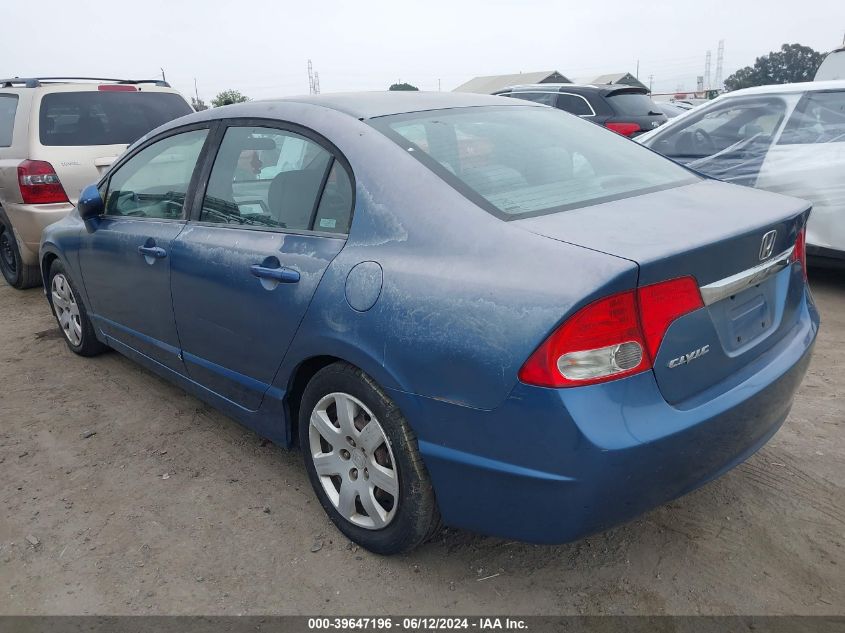 2009 Honda Civic Lx VIN: 2HGFA16539H503886 Lot: 39647196