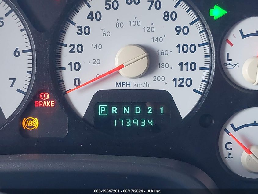 2007 Dodge Ram 1500 Slt VIN: 1D7HA18P17S193271 Lot: 39647201