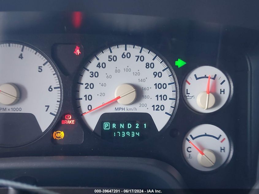 2007 Dodge Ram 1500 Slt VIN: 1D7HA18P17S193271 Lot: 39647201