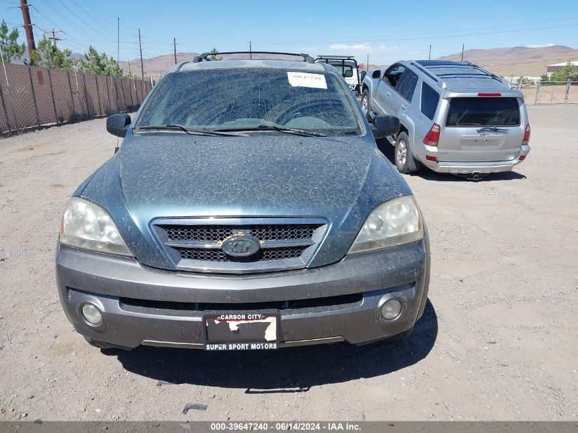 2003 Kia Sorento Ex/Lx VIN: KNDJC733835056074 Lot: 39647240