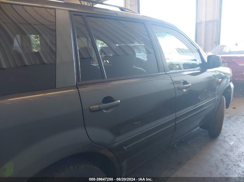 2006 Honda Pilot Ex-L VIN: 2HKYF18576H561203 Lot: 39647258