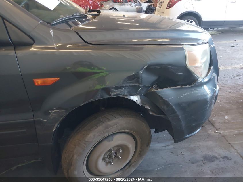 2006 Honda Pilot Ex-L VIN: 2HKYF18576H561203 Lot: 39647258