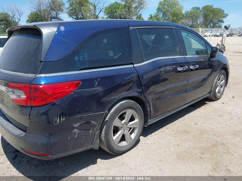 2019 Honda Odyssey Ex-L VIN: 5FNRL6H72KB039597 Lot: 39647308