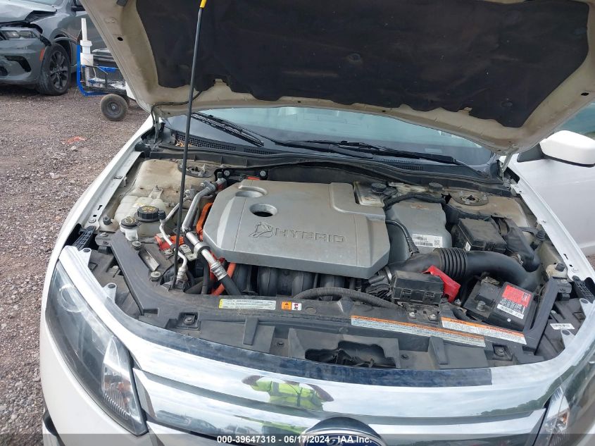 2010 Ford Fusion Hybrid VIN: 3FADP0L38AR308026 Lot: 39647318