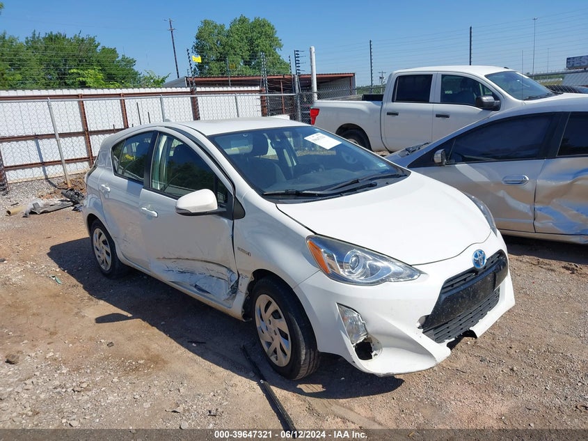 2015 Toyota Prius C Two VIN: JTDKDTB35F1100510 Lot: 39647321