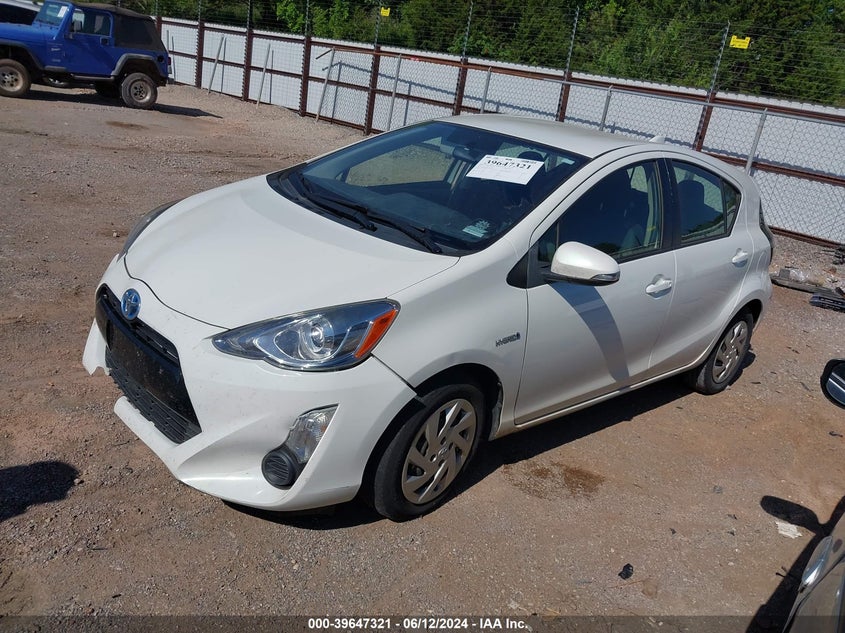 2015 Toyota Prius C Two VIN: JTDKDTB35F1100510 Lot: 39647321