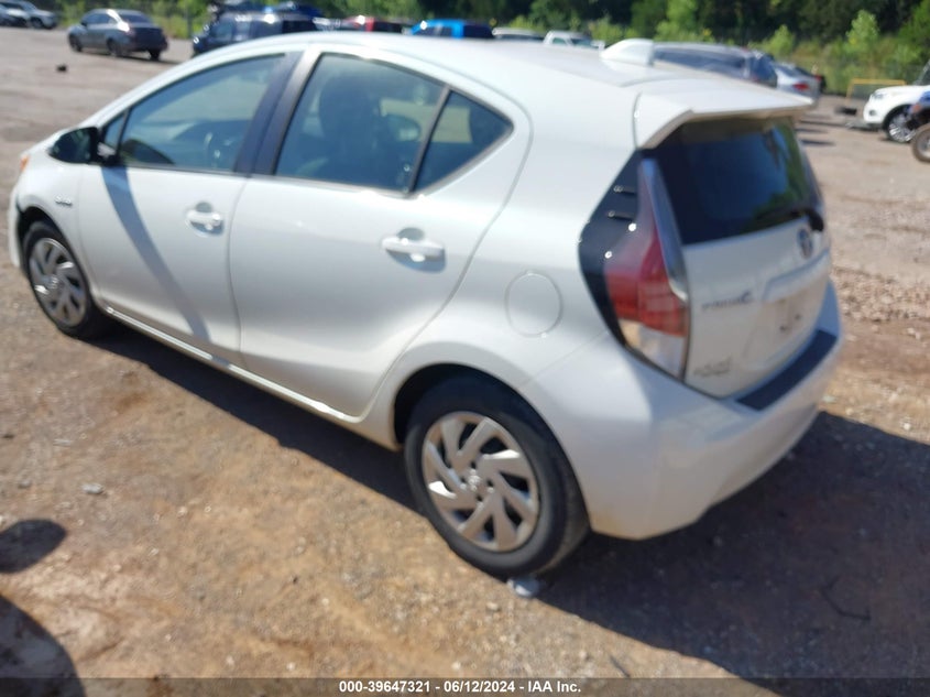 2015 Toyota Prius C Two VIN: JTDKDTB35F1100510 Lot: 39647321