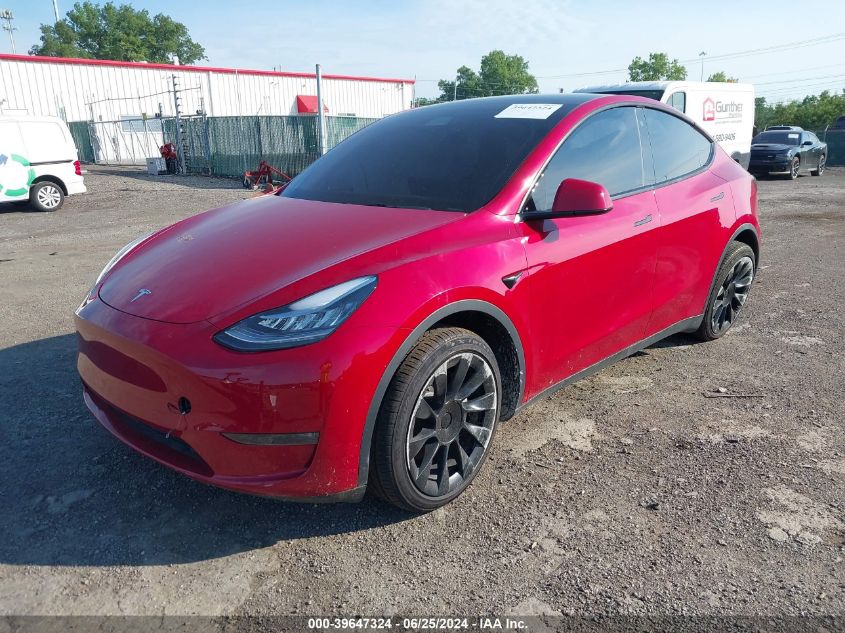 5YJYGDEE9MF137939 2021 TESLA MODEL Y - Image 2